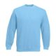 Fruit of the Loom F41 kereknyakú pulóver, SET-IN SWEAT, Sky Blue