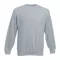 Fruit of the Loom F41 kereknyakú pulóver, SET-IN SWEAT, Heather Grey - XL