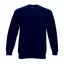 Fruit of the Loom F41 kereknyakú pulóver, SET-IN SWEAT, Deep Navy - XL