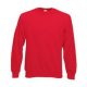 Fruit of the Loom F42 raglános ujjú környakas pulóver, Classic Raglan Sweat, Red - 2XL