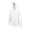 Fruit of the Loom F44 kapucnis pulóver, HOODED SWEAT, White