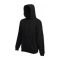 Fruit of the Loom F44 kapucnis pulóver, HOODED SWEAT, Black - XL