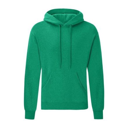 Fruit of the Loom F44 kapucnis pulóver, HOODED SWEAT, Heather Green