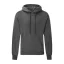 Fruit of the Loom F44 kapucnis pulóver, HOODED SWEAT, Dark Heather Grey - 2XL