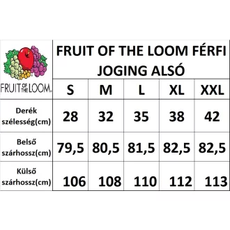   Fruit of the Loom F52 zsebes jogging alsó, ELASTICATED CUFF JOG PANTS, Heather Grey