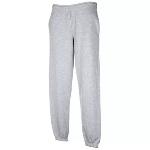 Fruit of the Loom F52 zsebes jogging alsó, ELASTICATED CUFF JOG PANTS, Heather Grey - XL
