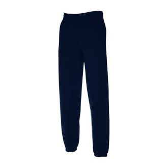   Fruit of the Loom F52 zsebes jogging alsó, ELASTICATED CUFF JOG PANTS, Deep Navy