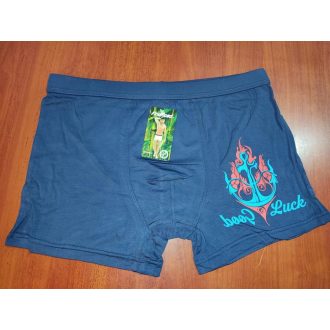 Férfi bambusz boxeralsó, sötétkék-XL