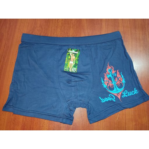 Férfi bambusz boxeralsó, sötétkék-XL