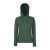 Fruit of the Loom F81 kapucnis Női pulóver, LADY-FIT HOODED SWEAT, Bottle Green - S