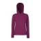 Fruit of the Loom F81 kapucnis Női pulóver, LADY-FIT HOODED SWEAT, Burgundy - L