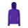 Fruit of the Loom F81 kapucnis Női pulóver, LADY-FIT HOODED SWEAT, Purple - S