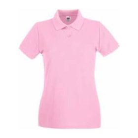   Fruit of the Loom FN01 Női galléros póló, LADY FIT PREMIUM POLO, Light Pink