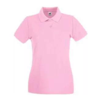   Fruit of the Loom FN01 Női galléros póló, LADY FIT PREMIUM POLO, Light Pink