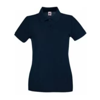   Fruit of the Loom FN01 Női galléros póló, LADY FIT PREMIUM POLO, Deep Navy - 2XL