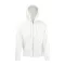 Fruit of the Loom FN07 cipzáras kapucnis pulóver, HOODED SWEAT JACKET, White - L