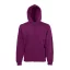 Fruit of the Loom FN07 cipzáras kapucnis pulóver, HOODED SWEAT JACKET, Burgundy