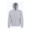 Fruit of the Loom FN07 cipzáras kapucnis pulóver, HOODED SWEAT JACKET, Heather Grey - 2XL
