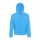 Fruit of the Loom FN07 cipzáras kapucnis pulóver, HOODED SWEAT JACKET, Azure - 2XL