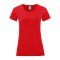 Fruit of the Loom FN63 rövid ujjú Női póló, LADIES ICONIC 150 T, Red - M