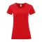 Fruit of the Loom FN63 rövid ujjú Női póló, LADIES ICONIC 150 T, Red - L