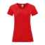 Fruit of the Loom FN63 rövid ujjú Női póló, LADIES ICONIC 150 T, Red - XL