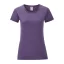 Fruit of the Loom FN63 rövid ujjú Női póló, LADIES ICONIC 150 T, Heather Purple - L