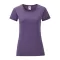 Fruit of the Loom FN63 rövid ujjú Női póló, LADIES ICONIC 150 T, Heather Purple
