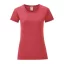 Fruit of the Loom FN63 rövid ujjú Női póló, LADIES ICONIC 150 T, Heather Red - 2XL