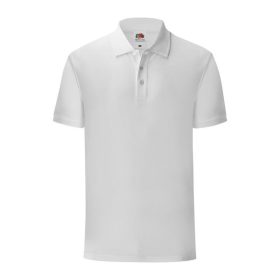   Fruit of the Loom FN66 galléros póló, ICONIC POLO, White - 2XL