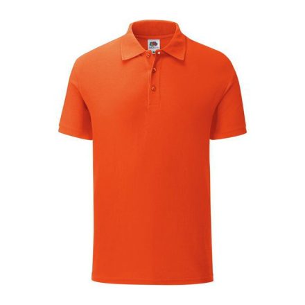 Fruit of the Loom FN66 galléros póló, ICONIC POLO, Flame Red - L