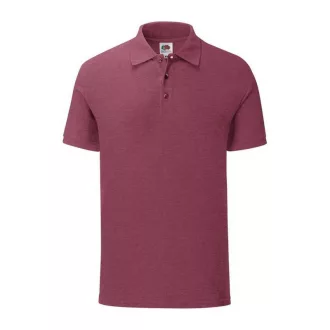   Fruit of the Loom FN66 galléros póló, ICONIC POLO, Heather Burgundy