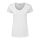 Rövid ujjú V-nyakú Női pamut póló, Fruit of the Loom FN71, White-2XL