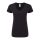 Rövid ujjú V-nyakú Női pamut póló, Fruit of the Loom FN71, Black-2XL