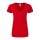 Rövid ujjú V-nyakú Női pamut póló, Fruit of the Loom FN71, Red-2XL