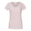 Rövid ujjú V-nyakú Női pamut póló, Fruit of the Loom FN71, Powder Rose-L