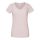 Rövid ujjú V-nyakú Női pamut póló, Fruit of the Loom FN71, Powder Rose-2XL