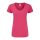 Rövid ujjú V-nyakú Női pamut póló, Fruit of the Loom FN71, Fuchsia-2XL