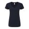 Rövid ujjú V-nyakú Női pamut póló, Fruit of the Loom FN71, Deep Navy-2XL