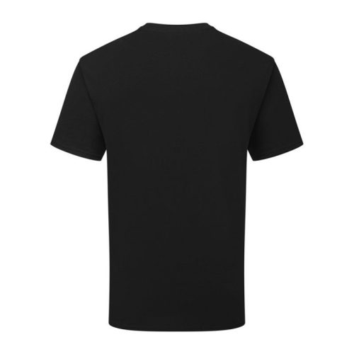Organikus pamutfonalból készült férfi rövid ujjú póló, Fruit of the Loom FN79, Black-S