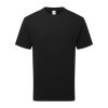 Organikus pamutfonalból készült férfi rövid ujjú póló, Fruit of the Loom FN79, Black-S