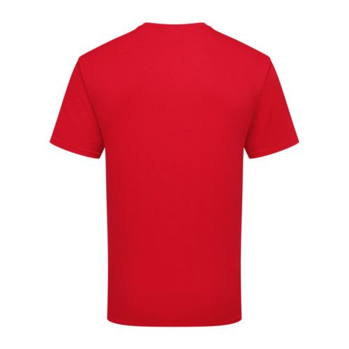 Organikus pamutfonalból készült férfi rövid ujjú póló, Fruit of the Loom FN79, Red-L
