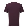 Organikus pamutfonalból készült férfi rövid ujjú póló, Fruit of the Loom FN79, Dark Plum-S
