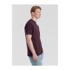 Organikus pamutfonalból készült férfi rövid ujjú póló, Fruit of the Loom FN79, Dark Plum-2XL