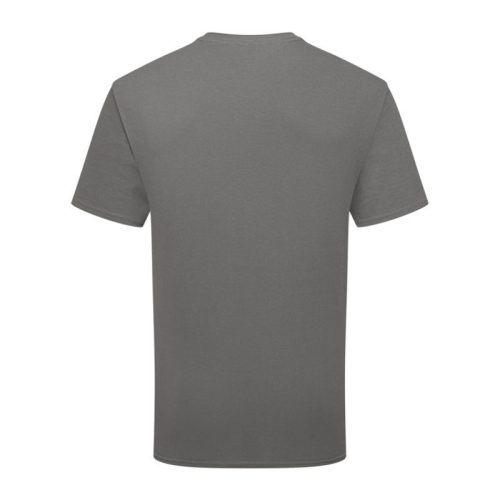 Organikus pamutfonalból készült férfi rövid ujjú póló, Fruit of the Loom FN79, Light Graphite-L