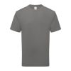 Organikus pamutfonalból készült férfi rövid ujjú póló, Fruit of the Loom FN79, Light Graphite-L