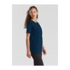 Organikus pamutfonalból készült férfi rövid ujjú póló, Fruit of the Loom FN79, Mountain Blue-S