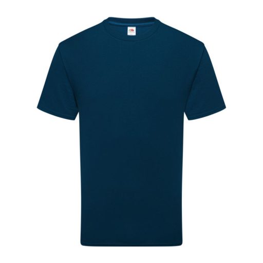 Organikus pamutfonalból készült férfi rövid ujjú póló, Fruit of the Loom FN79, Mountain Blue-S