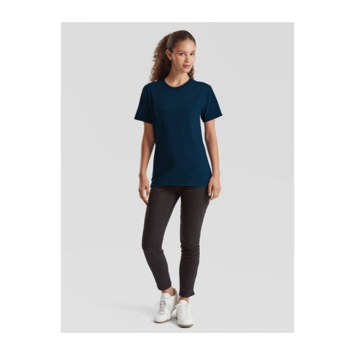 Organikus pamutfonalból készült férfi rövid ujjú póló, Fruit of the Loom FN79, Mountain Blue-XL