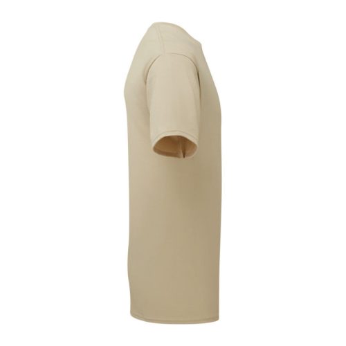 Organikus pamutfonalból készült férfi rövid ujjú póló, Fruit of the Loom FN79, Desert Sand-S
